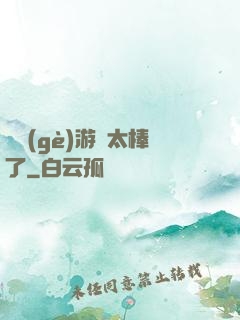 這個(gè)游戲太棒了
