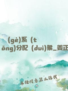 這個(gè)系統(tǒng)分配對(duì)象