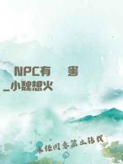 這個NPC有億點厲害