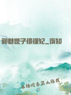 邪魅世子懵懂妃