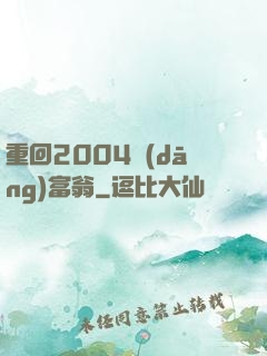 重回2004當(dāng)富翁