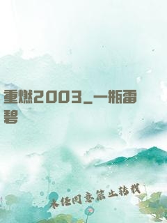 重燃2003