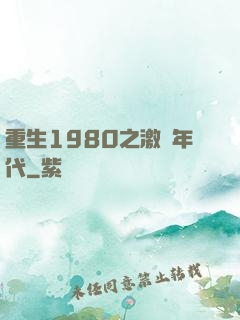 重生1980之激蕩年代