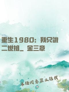 重生1980：我只做二世祖