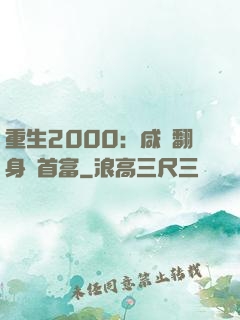 重生2000：咸魚翻身變首富