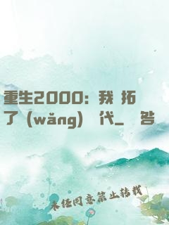 重生2000：我開拓了網(wǎng)絡時代