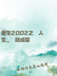 重生2002之瀟灑人生