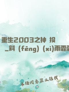 重生2003之神級投資