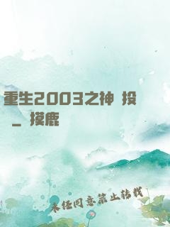 重生2003之神級投資