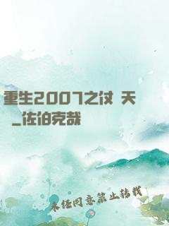 重生2007之仗劍天龍