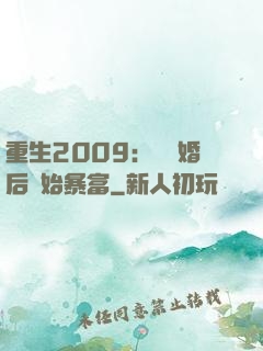重生2009：從離婚后開始暴富