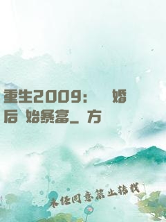 重生2009：從離婚后開始暴富