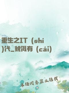 重生之IT時(shí)代