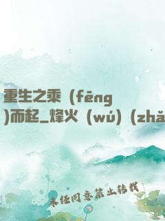 重生之乘風(fēng)而起