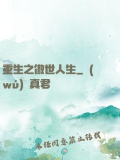 重生之傲世人生