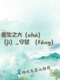 重生之大設(shè)計(jì)師