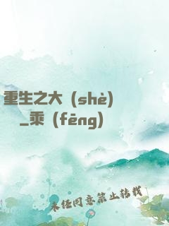重生之大設(shè)計師