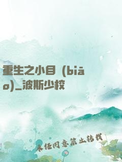 重生之小目標(biāo)