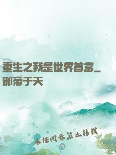 重生之我是世界首富