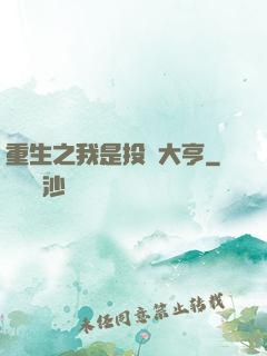 重生之我是投資大亨