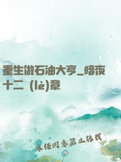 重生做石油大亨