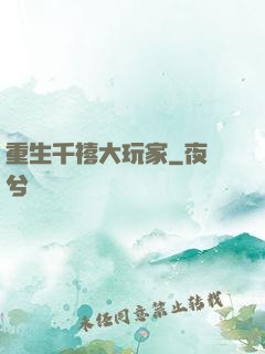重生千禧大玩家