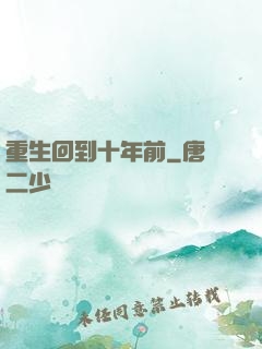 重生回到十年前