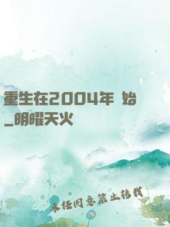 重生在2004年開始
