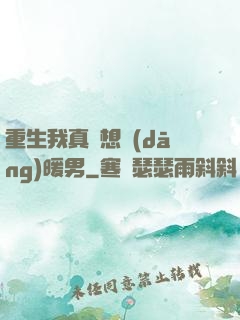 重生我真沒想當(dāng)暖男