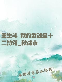 重生斗羅我的武魂是十二符咒