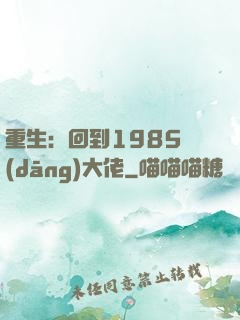重生：回到1985當(dāng)大佬