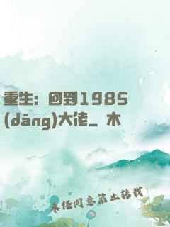 重生：回到1985當(dāng)大佬