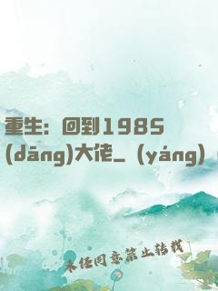 重生：回到1985當(dāng)大佬