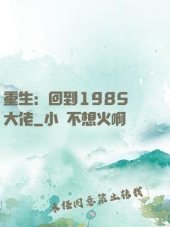 重生：回到1985當大佬