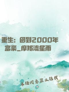 重生：回到2000年當富豪