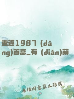 重返1987當(dāng)首富