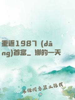 重返1987當(dāng)首富