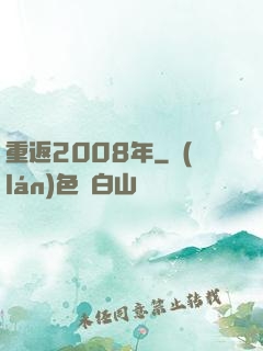 重返2008年