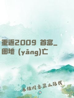 重返2009當首富