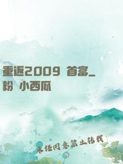 重返2009當首富