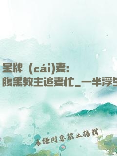 金牌財(cái)妻：腹黑教主追妻忙