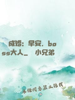錯愛成婚：早安，boss大人