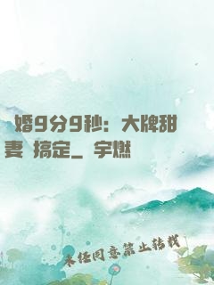 閃婚9分9秒：大牌甜妻難搞定