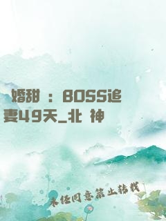 閃婚甜愛：BOSS追妻49天