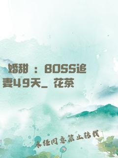 閃婚甜愛：BOSS追妻49天