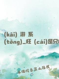 開(kāi)羅游戲系統(tǒng)