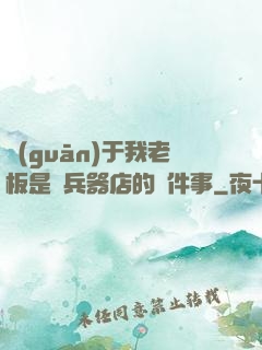關(guān)于我老板是開兵器店的這件事