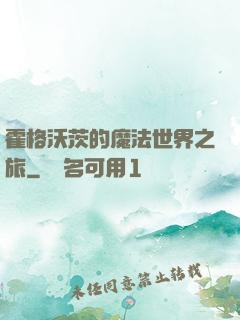 霍格沃茨的魔法世界之旅