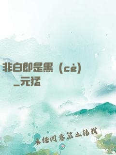 非白即是黑測(cè)試書