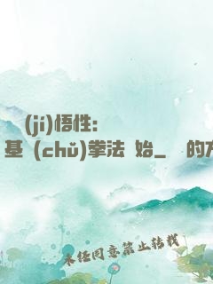 頂級(jí)悟性：從基礎(chǔ)拳法開始
